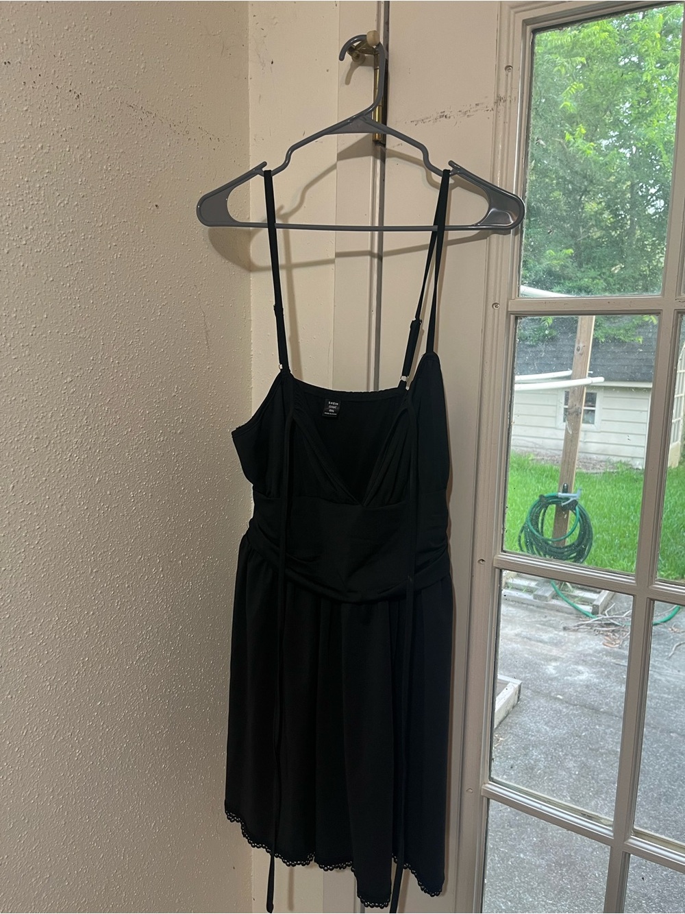 SHEIN Black Spaghetti Strap Dress